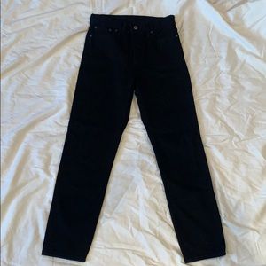 levi’s super black high rise jeans